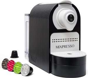 Mixpresso Espresso Machine for Nespresso Compatible Capsule, Single Serve Coffee Maker Programmable Buttons for Espresso Pods, Premium Italian 19 Bar High Pressure Pump 27oz 1400W is simplest of all the espresso machines under 150.