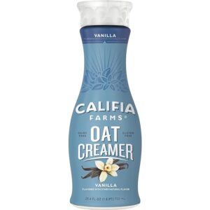 Califa Farms' coffee creamer is hard to tell that it's dairy-free creamer. Califa Farms is one of the popular coffee creamer brands on the market.