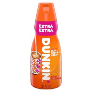 Dunkin is one of the popular coffee creamer brands on the market.