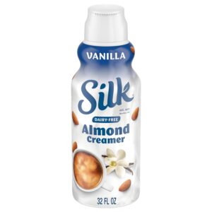 Silk coffee creamers have oat milk, coconut milk, cashew milk, and many more. Silk is one of the popular coffee creamer brands on the market.