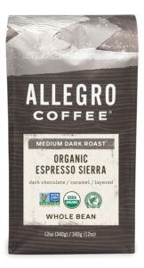 Allegro coffee is one of the most popular coffee brands that I recommend.