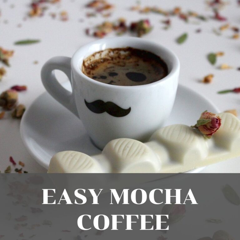 an "easy mocha coffee" recipe primarily lies in the ingredients and complexity of the preparation