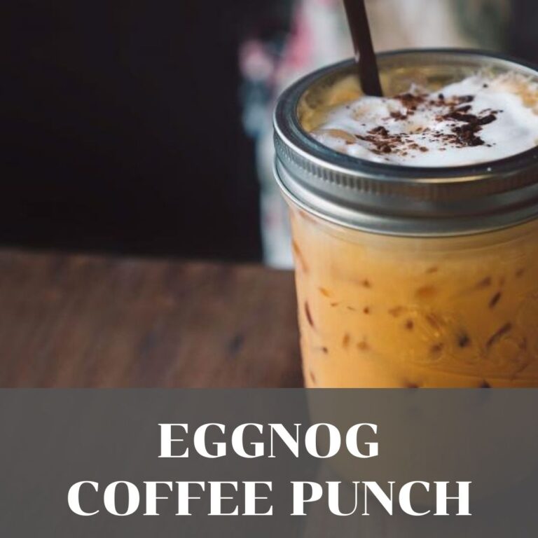 Eggnog Coffee Punch is a festive holiday treat