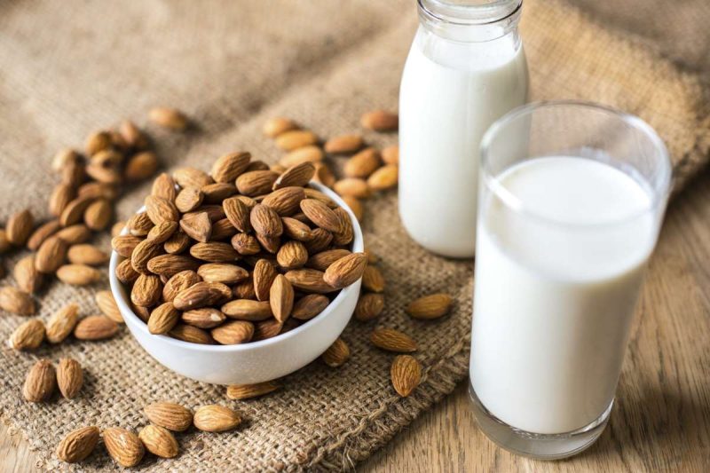 almond milk can sweeten coffee naturally.