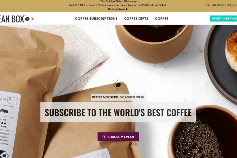 Bean Box is a coffee subscription service that delivers a variety of coffee samples from roasters all over the US to your door each month.