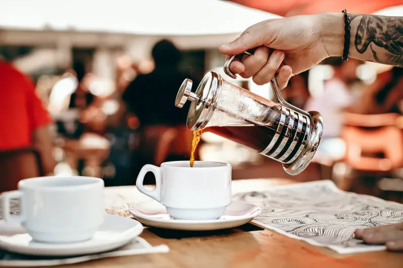 You can use a French press to make macchiato at home without an espresso maker.