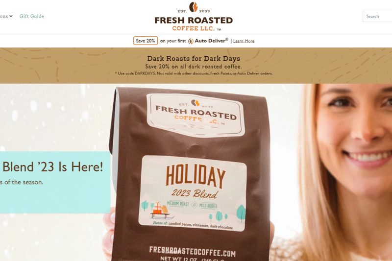 Fresh Roasted Coffee offers a variety of coffee subscription plans that allow you to receive fresh, roasted coffee beans at your door on a regular basis.