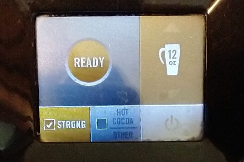 99% of my use of the Keurig machine uses the default option, you put a pod in, close the lid then make a choice between 4 - 12 oz size, and if you like, there is a “Strong” option box to tick.