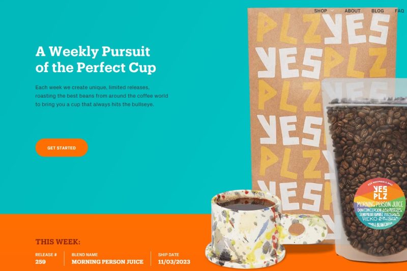 Yes Plz is a coffee subscription service that delivers fresh, high-quality coffee beans from different roasters around the world to your door each month.